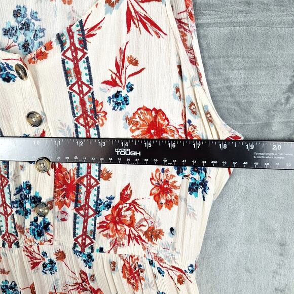 Knox Rose Dress Large Boho Spring Floral Prairie Peasant Maxi Gauzy Festival - Picture 3 of 6